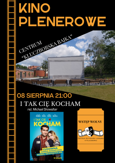 Kino plenerowe: „I tak Cię kocham” 08 sierpnia 21:00 Centrum Kluczborska Bajka